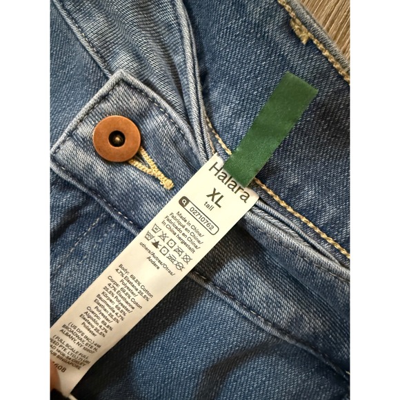 Halara Flex Denim Wide Leg Jeans Womens  XL Tall NWT Athleisure Stretch Soft - Picture 4 of 5